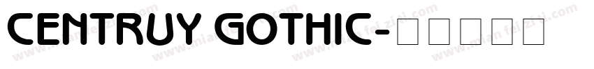 CENTRUY GOTHIC字体转换